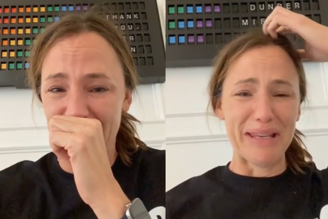 Jennifer Garner's reaction to finishing 'The Office' has been watched more than two million times