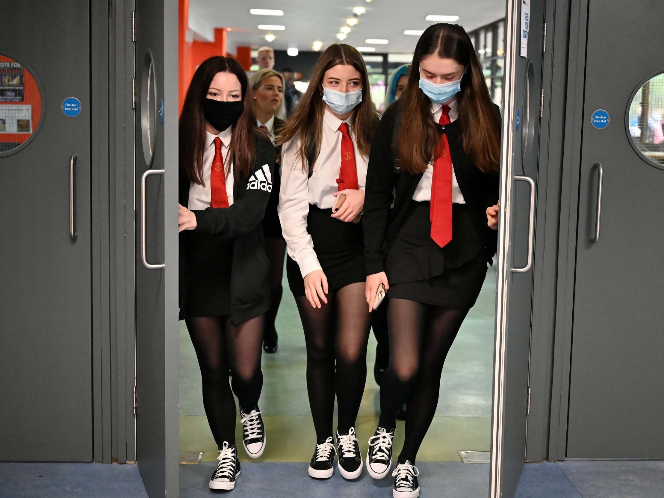 Masks will be required when moving around corridors and spaces where social distancing cannot be guaranteed