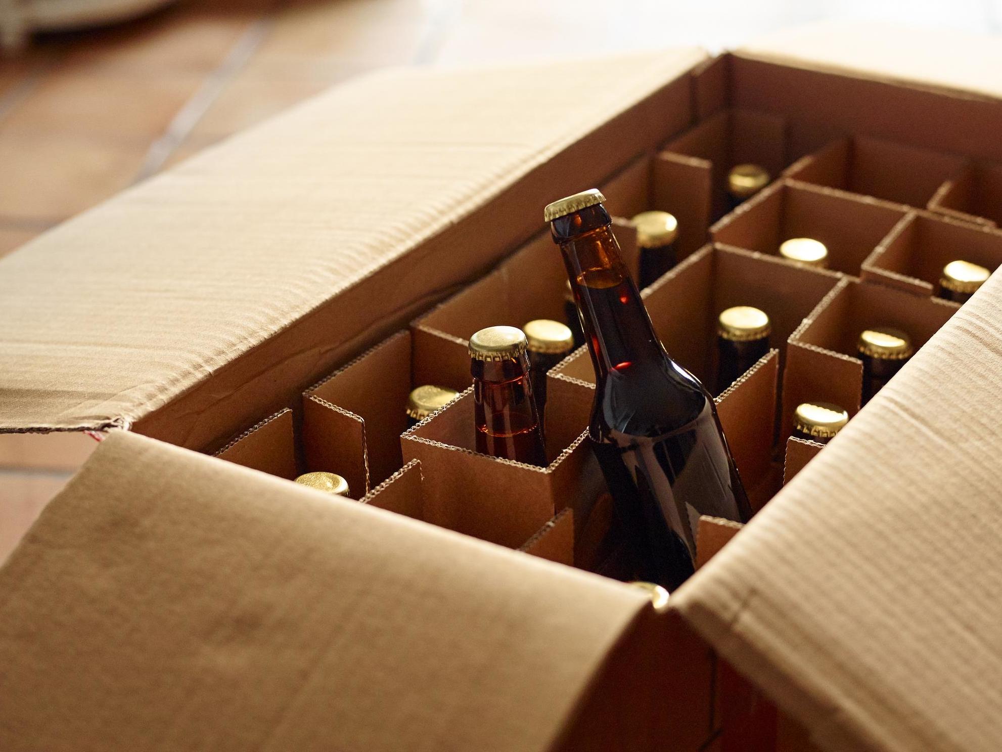Large numbers of customers ordered beer online during lockdown