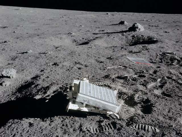 Lunar leftovers: a retroreflector left by the Apollo 14 astronauts in 1971