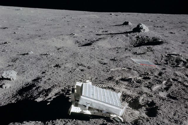 Lunar leftovers: a retroreflector left by the Apollo 14 astronauts in 1971