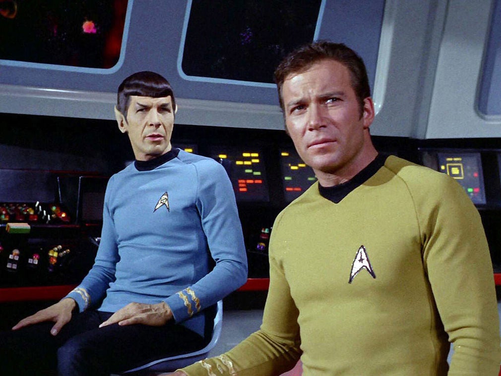 Leonard Nimoy and William Shatner in the original ‘Star Trek’ TV series