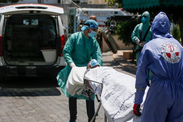El sistema de salud de Gaza no cuenta con el equipo necesario para atender una gran cantidad de pacientes que enfermen de este padecimiento