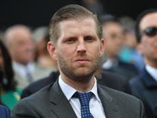 Eric Trump claims his father achieved peace in the Middle East