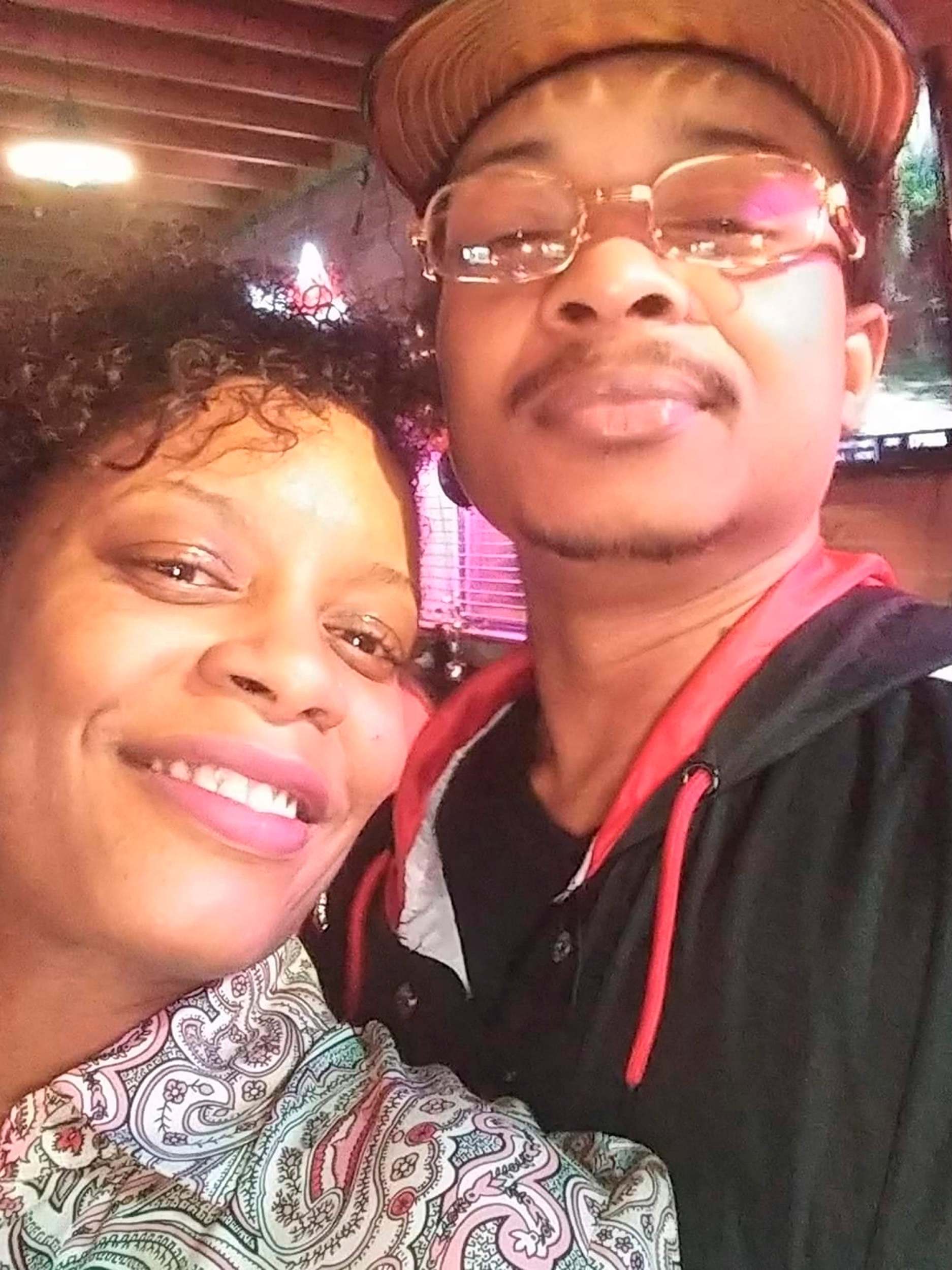 Adria-Joi Watkins poses with her second cousin Jacob Blake in a photograph taken in September 2019