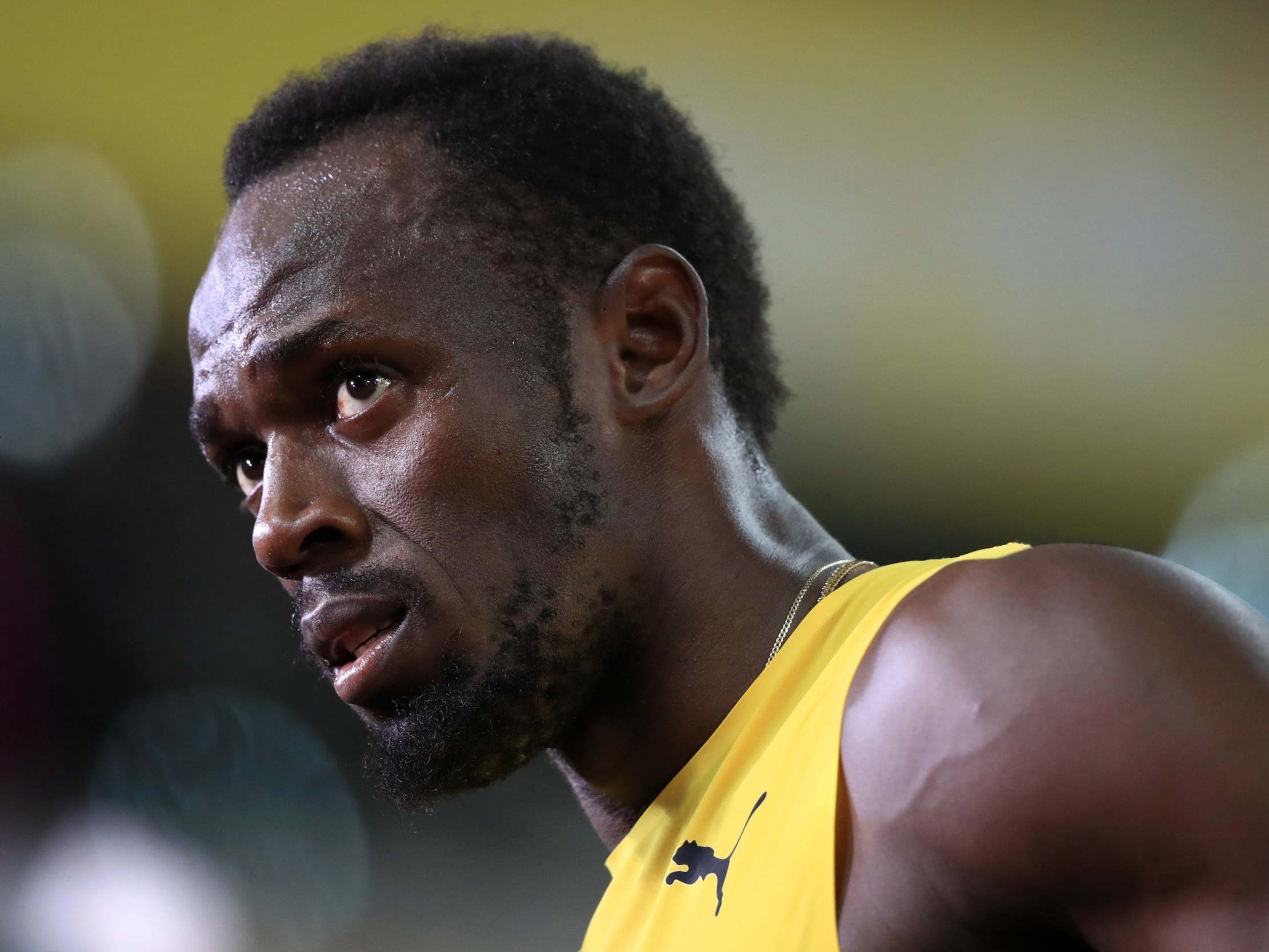 Usain Bolt said he had not symptoms when he was tested