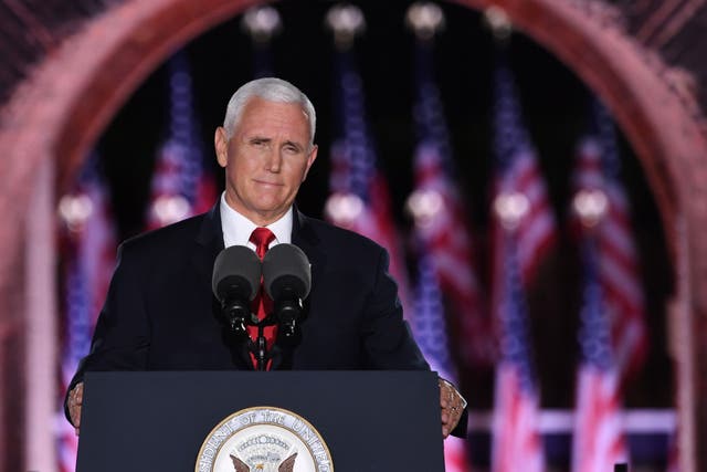 Mike Pence speaks at the Republican National Convention