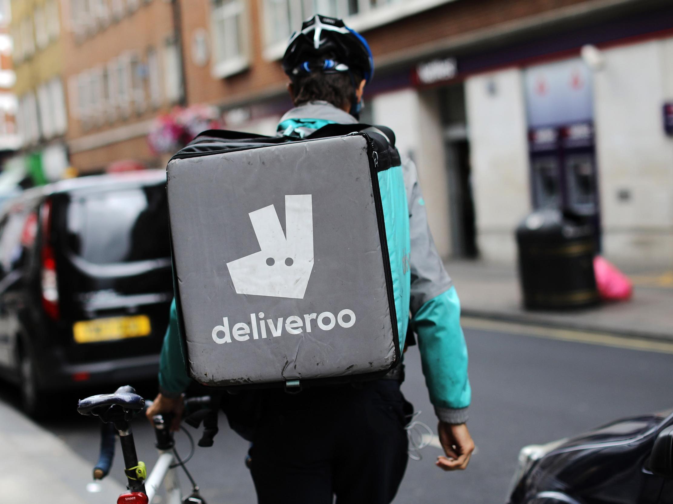 Deliveroo riders staged a strike as the company pushed back against critics