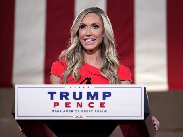 Lara Trump tuvo un desliz durante su discurso en la Convención Nacional Republicana