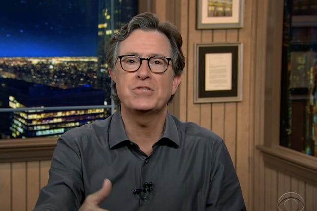 Stephen Colbert criticised the GOP as part of his RNC coverage on Wednesday night.