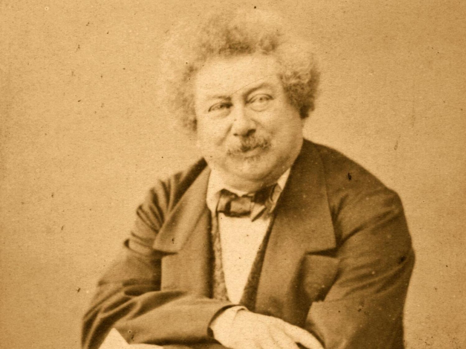 Acclaimed playwright and novelist Alexandre Dumas pere, photographed