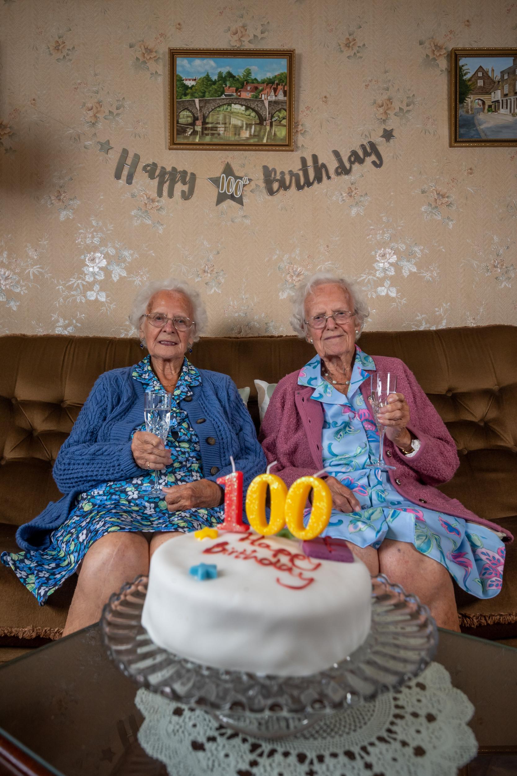 Dorothy and Kathleen are celebrating their 100th birthday (SWNS)