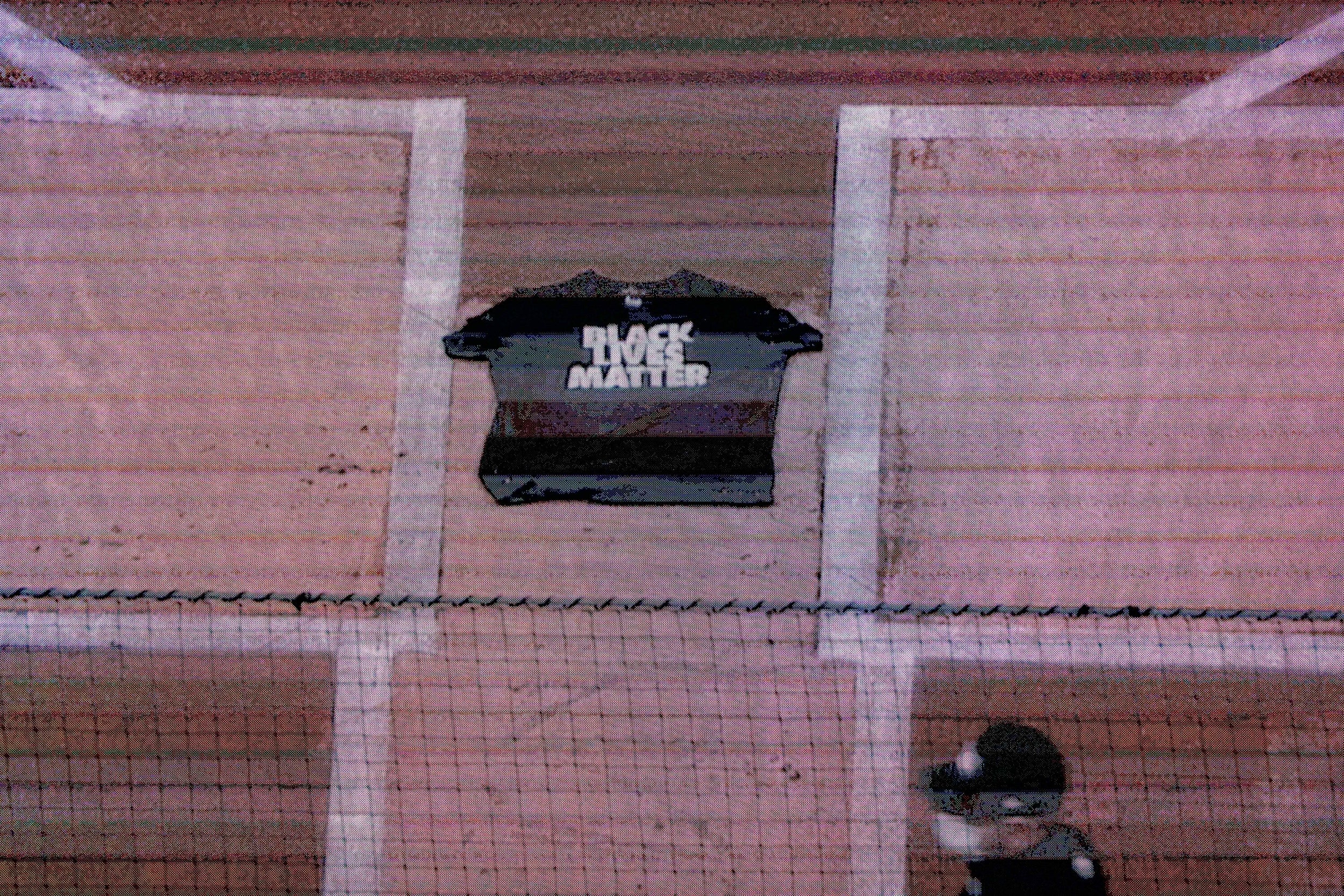 The New York Mets left a 'Black Lives Matter' shirt on their home plate after their game with the Miami Marlins was postponed