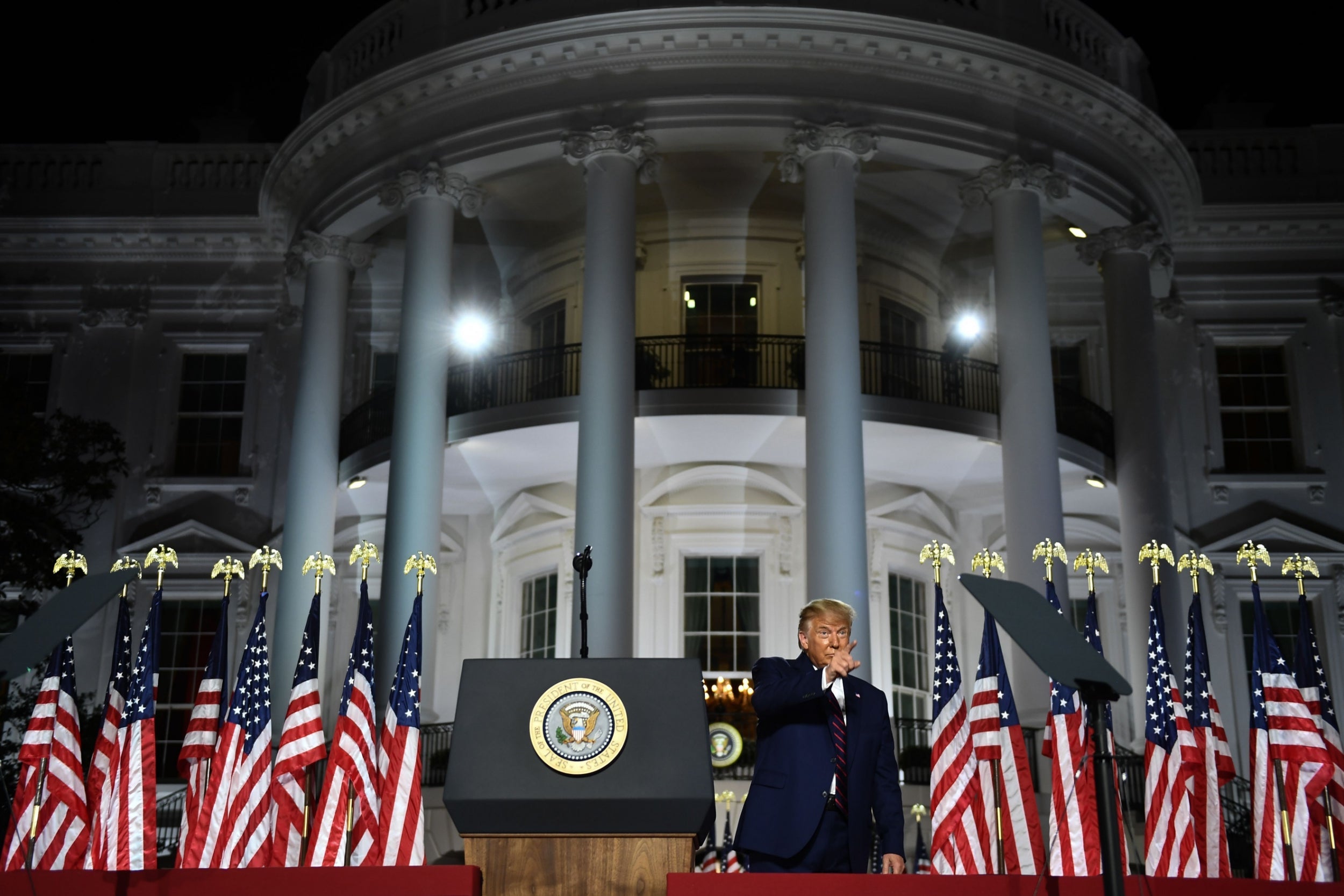 Donald Trump accepts the Republican nomination outside the White House