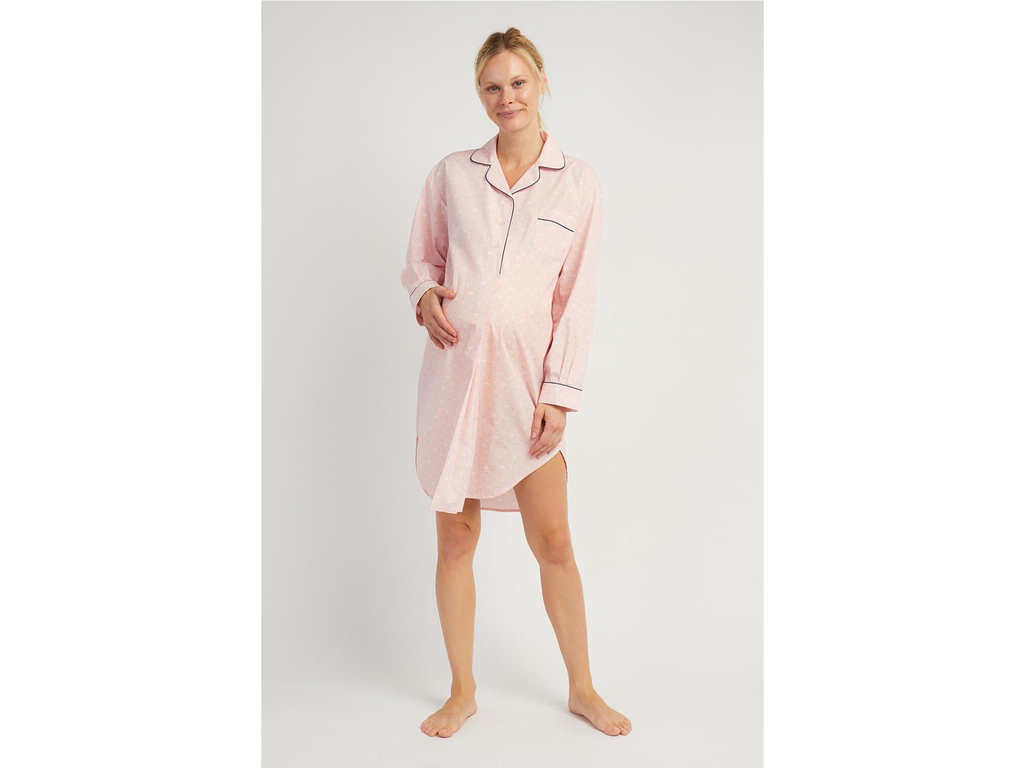 long sleeve maternity nightdress