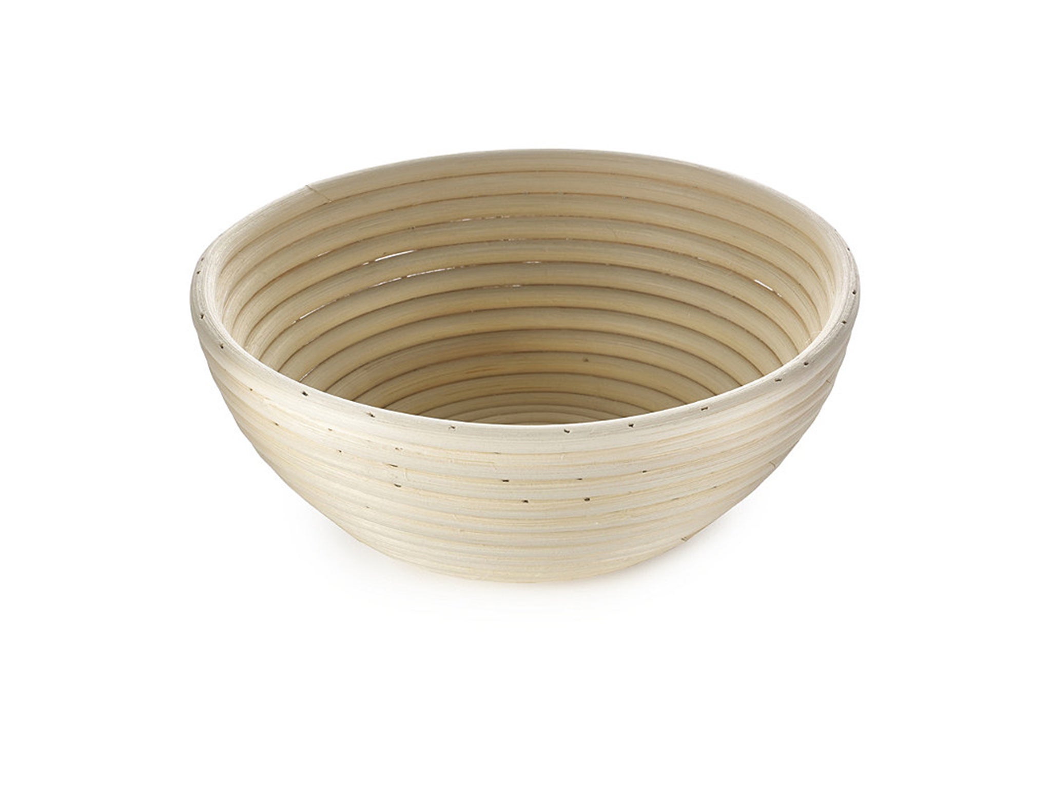 For a traditional circular-style loaf, pick up this rattan breadbasket