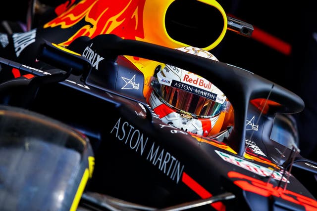 Red Bull's Max Verstappen in action during Friday's Belgian Grand Prix practice