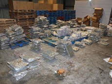 Police officers sniff out cannabis worth ?4.5 million at warehouse