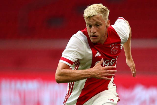Donny can de Beek is being linked with a move to Manchester United and Tottenham