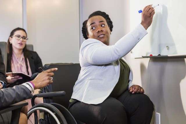 Only 53.6 per cent of disabled people aged between 16 and 64 are in employment