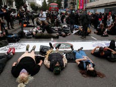 Hundreds of anti-racism protesters join Million People March in London