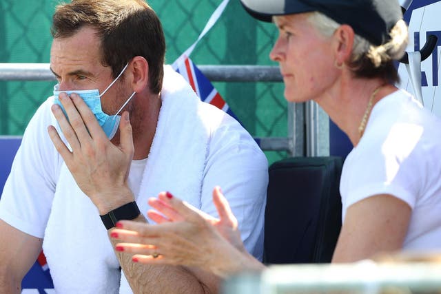 Andy Murray with mother Judy