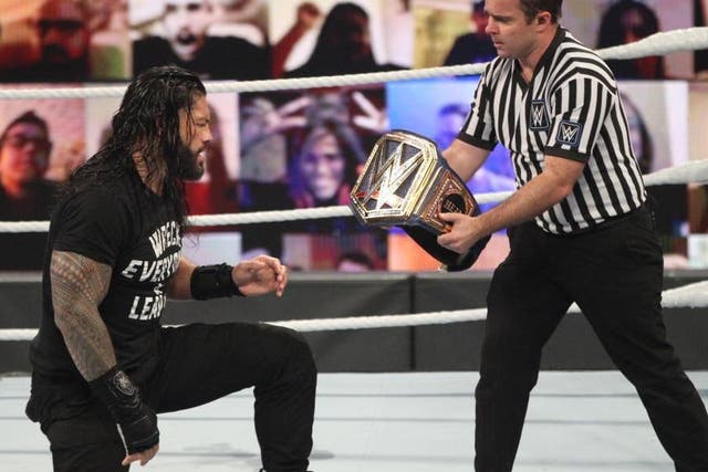 Roman Reigns wins the belt