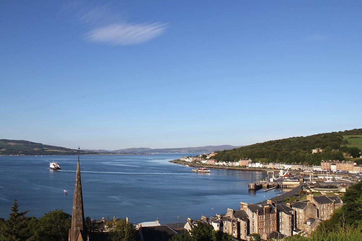 The bay on the Isle of Bute