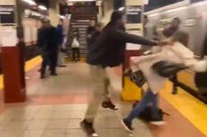 Trump retweets video blaming subway attack on Black Lives Matter