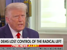 Trump says Biden is controlled by ‘people in dark shadows’ and compares police violence to golf