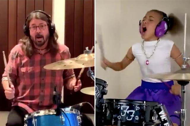 Nandi Bushell challenged the former Nirvana drummer to a virtual battle earlier this month