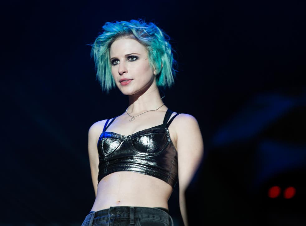 Hayley Williams of the band Paramore, who co-headlined Reading & Leeds festivals in 2014