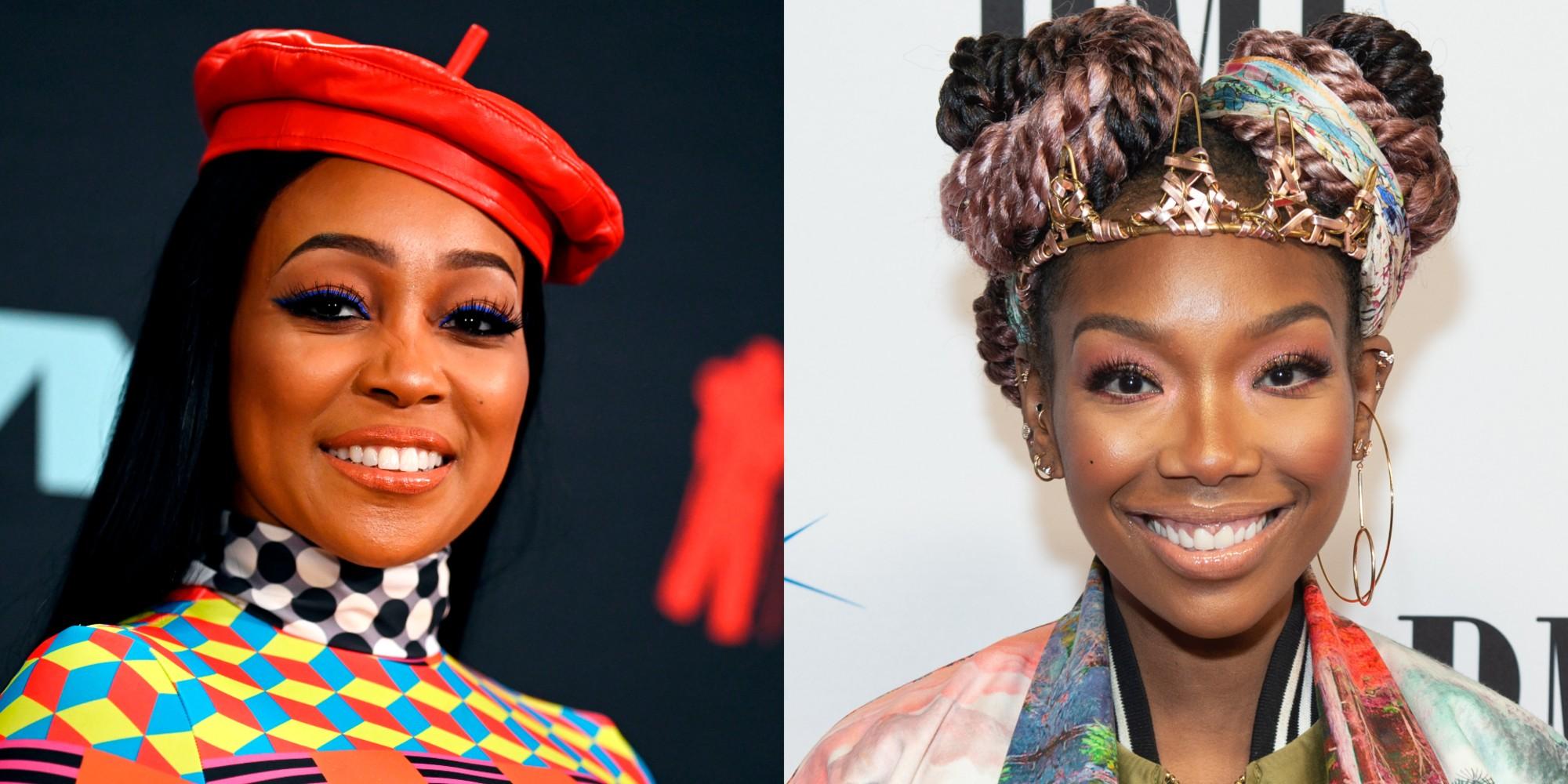 <p>Monica, left, and Brandy</p>