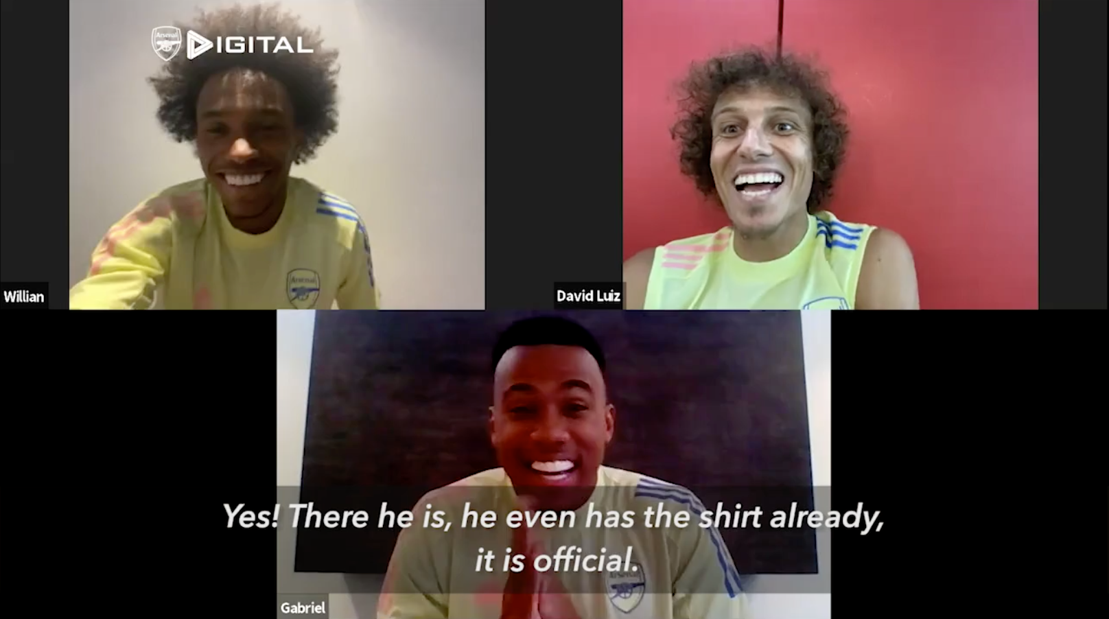 David Luiz and Willian unveiled fellow Brazilian Magalhaes as their latest addition