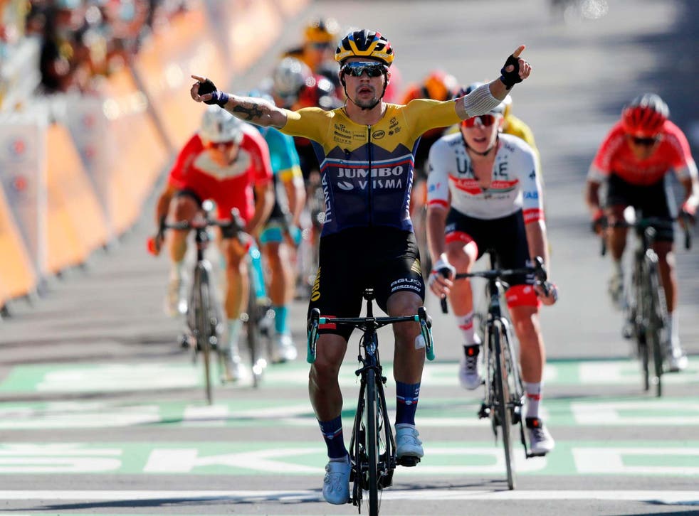 Primoz Roglic wins stage four of Tour de France as Julian Alaphilippe