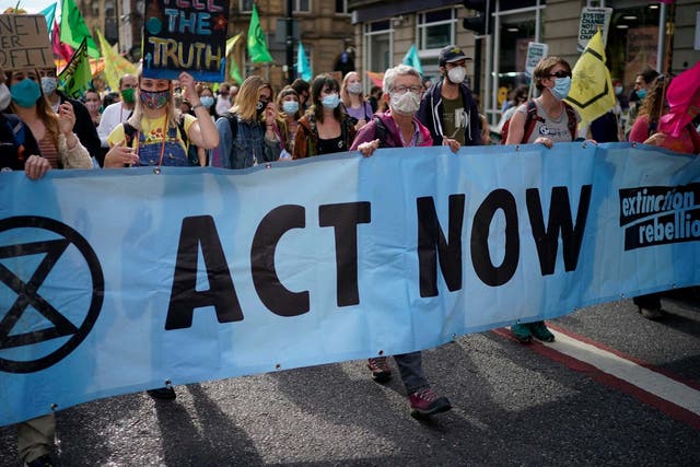 Thousands have gathered in London this week to rally against 'government inaction' on the climate crisis