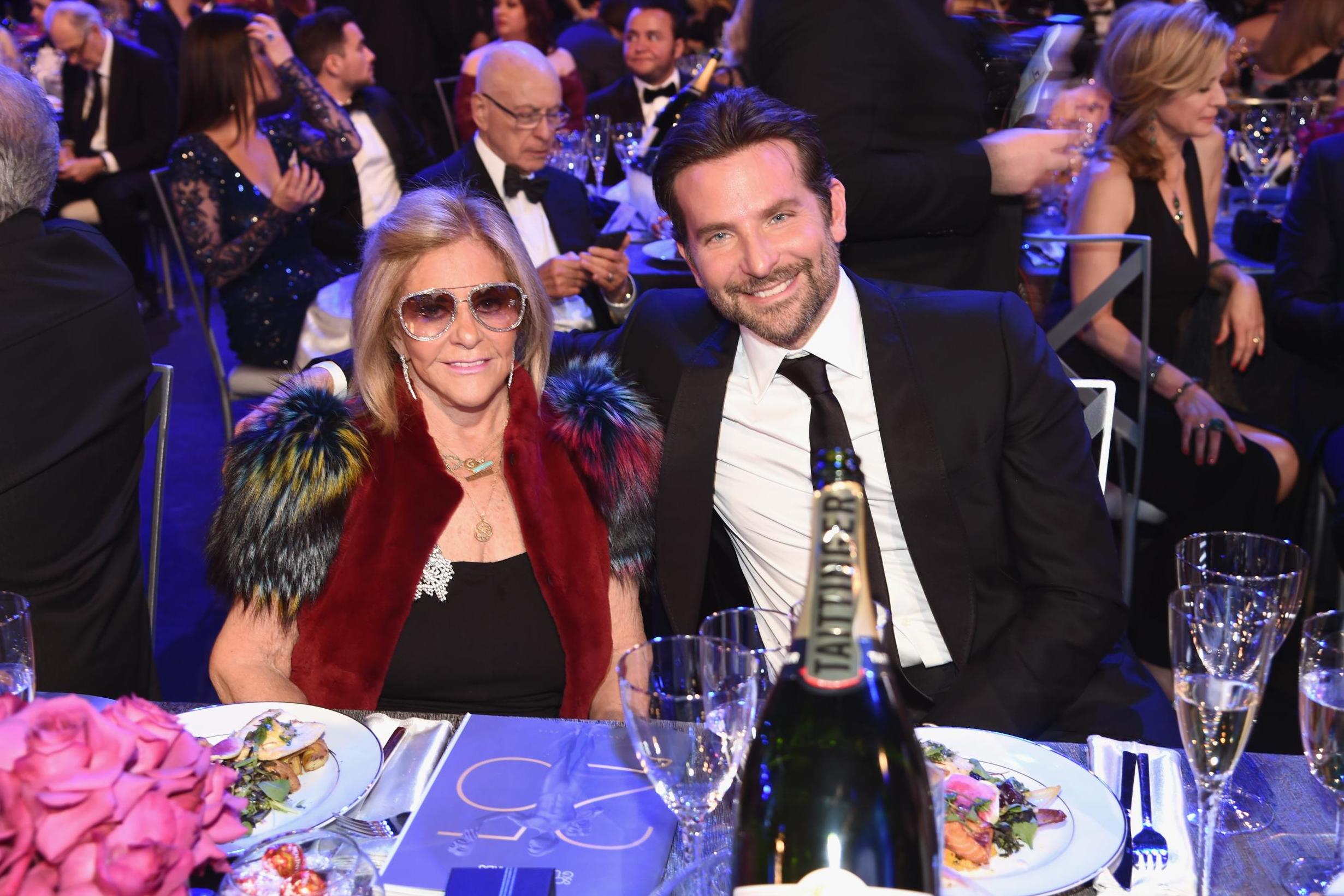 Bradley Cooper and his mother Gloria Campano at the SAG Awards on 27 January 2019 in Los Angeles, California.