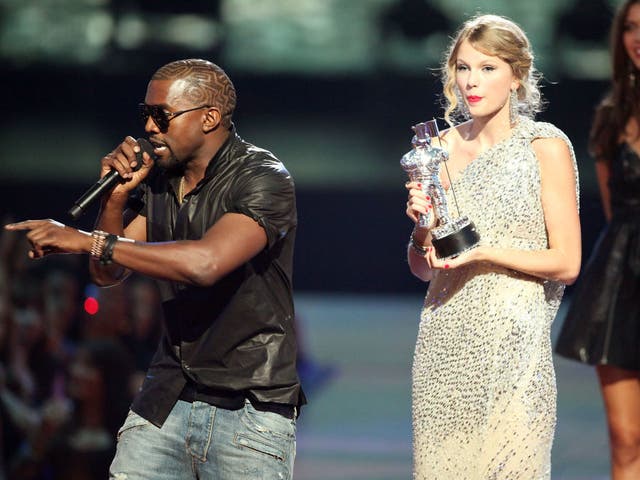 Kanye West infamously crashes Taylor Swift's MTV VMAs speech in 2009