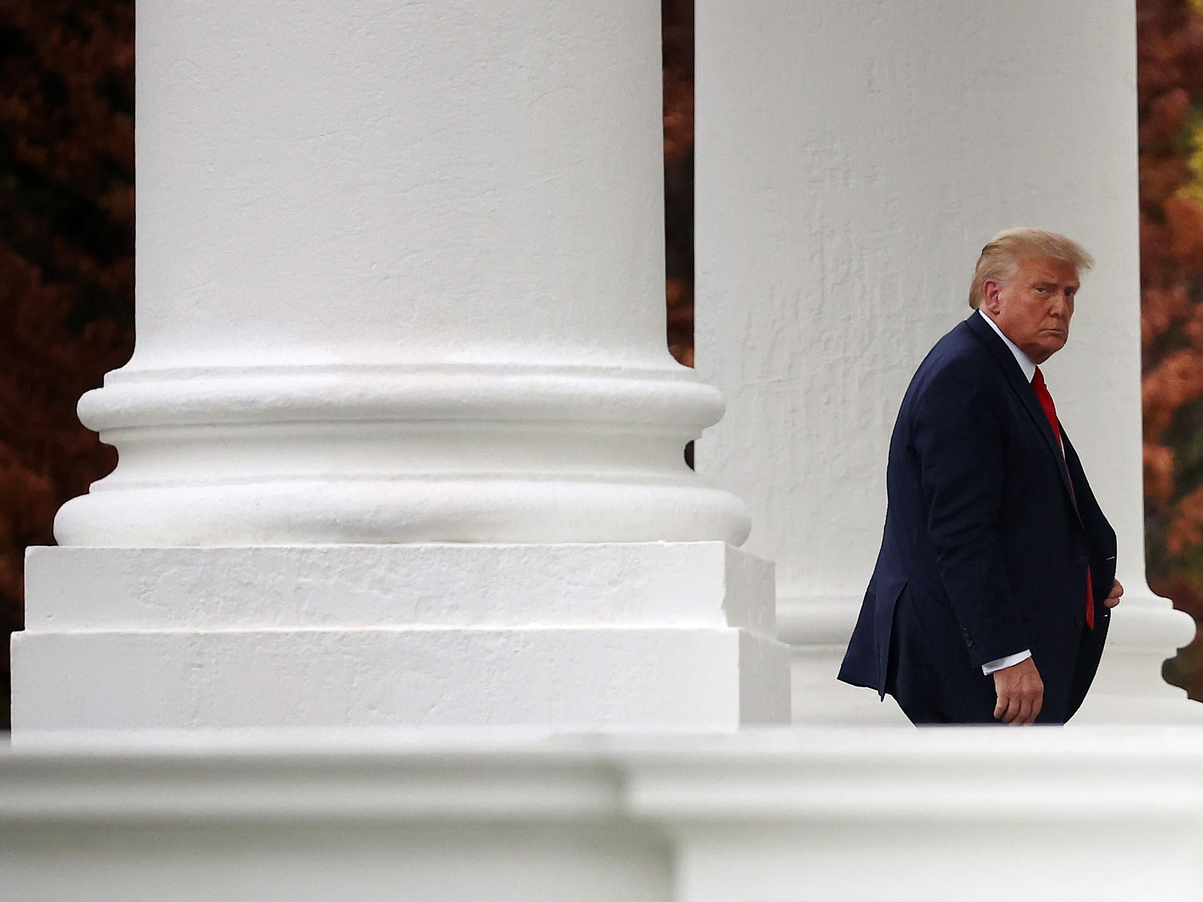 US President Donald Trump returns to the White House following a trip to Wisconsin 1 September, 2020 in Washington, DC