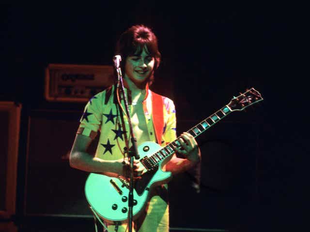 Ian Mitchell performing with the Bay City Rollers in 1976