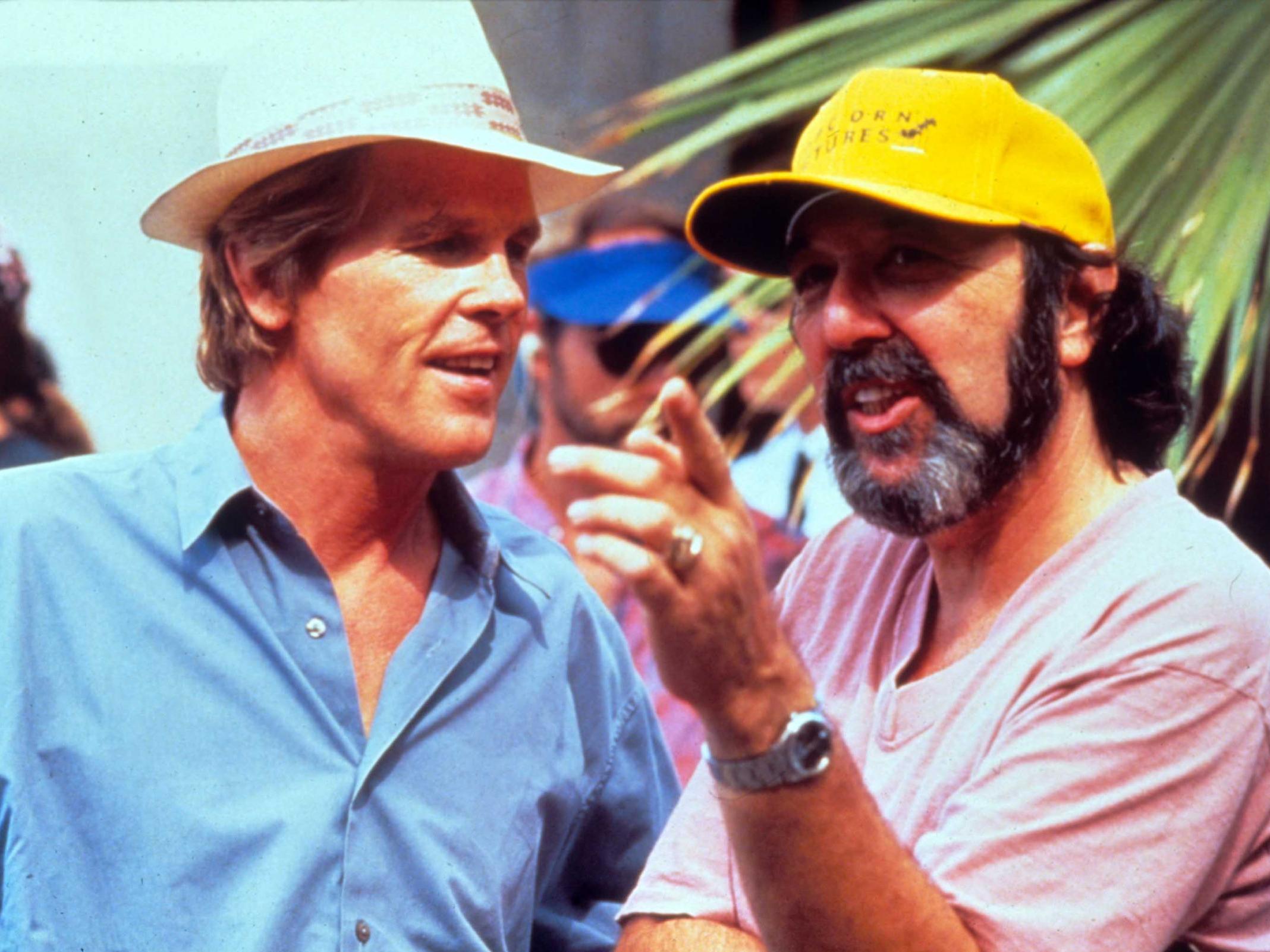 Nick Nolte and James L Brooks on the set of ‘I’ll Do Anything’