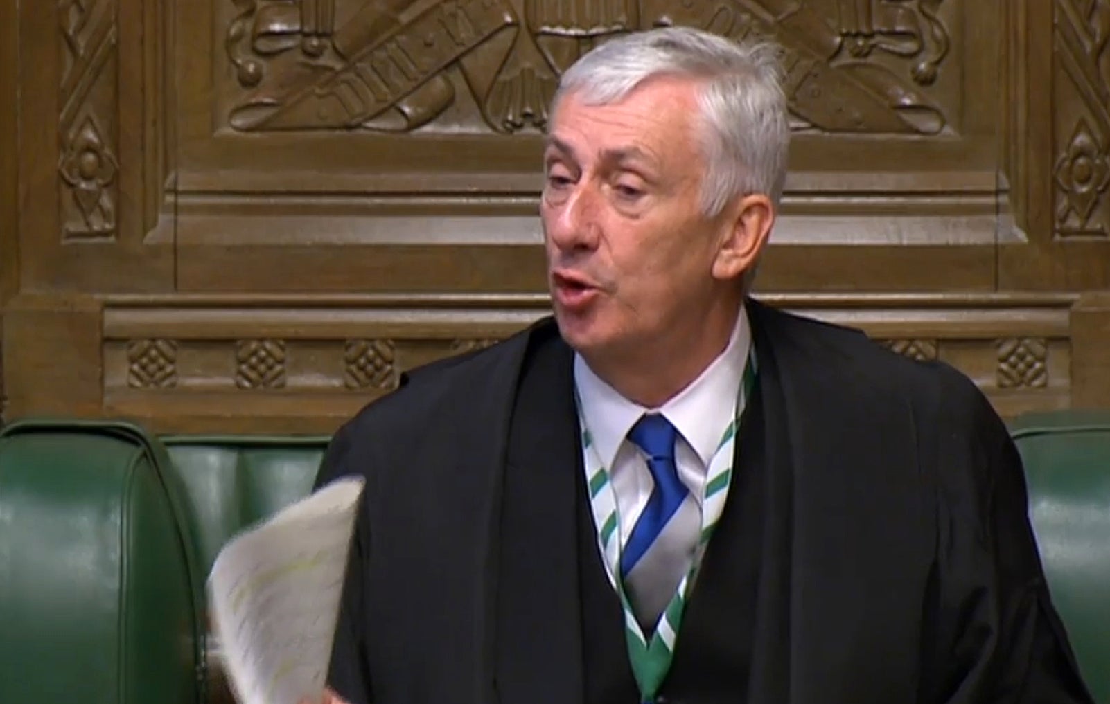 Speaker Lindsay Hoyle rebukes Boris Johnson at PMQs