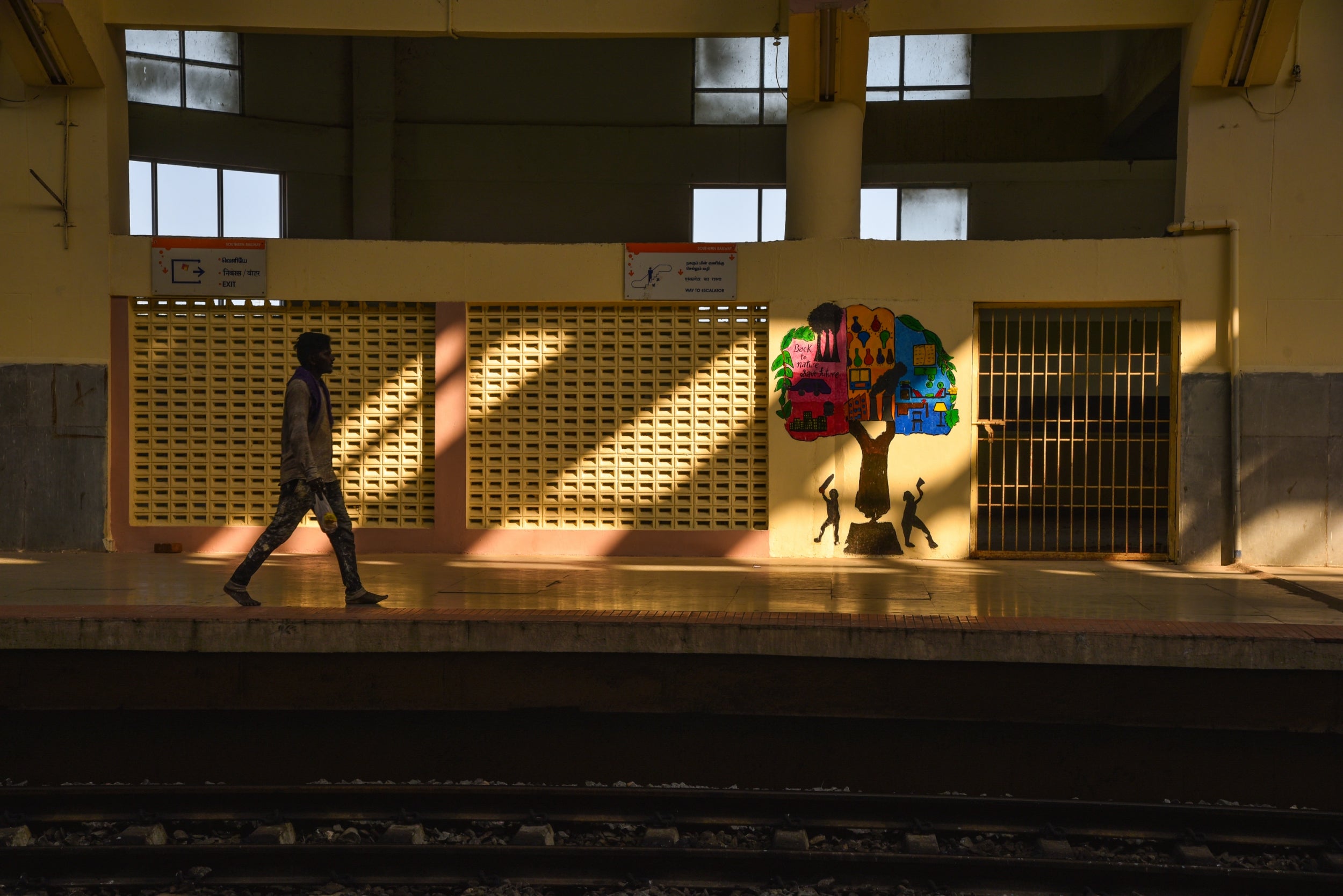 The ghost structures serve as a shelter to the needy