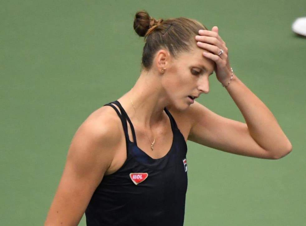 Karolina Pliskova is out of the tournament