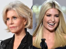 Jane Fonda claims Ivanka Trump ‘laughed’ at her climate change appeal and never spoke to her again