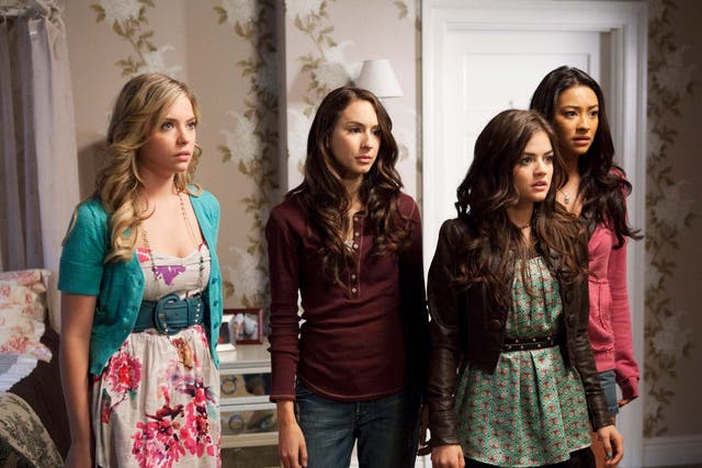 L-R: Ashley Benson, Troian Bellisario, Lucy Hale and Shay Mitchell in 'Pretty Little Liars'