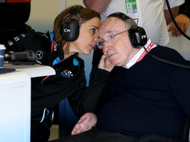 Sir Frank Williams (right) and daughter Claire (left) have given their careers to the family-run F1 team