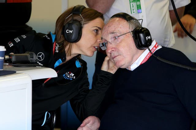 Sir Frank Williams (right) and daughter Claire (left) have given their careers to the family-run F1 team