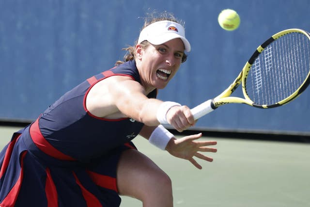 Johanna Konta suffered a second-round defeat at the US Open against Sorana Cirstea