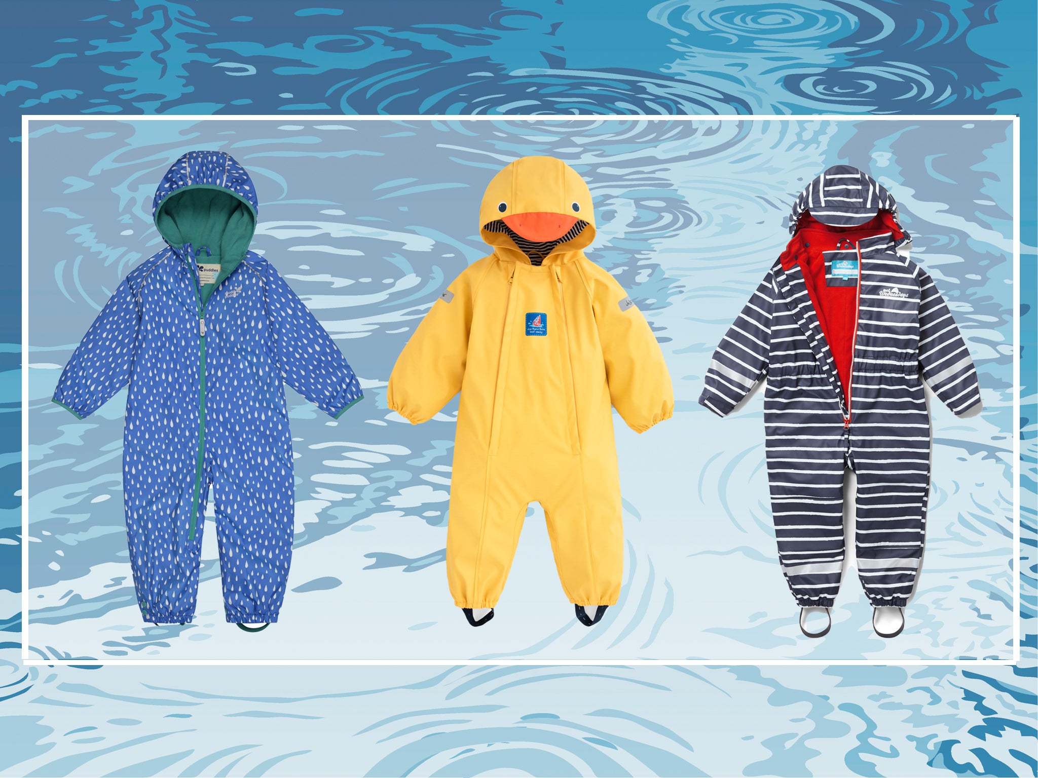 ZiweiStar Unisex Toddler baby Boys Girls Waterproof Rain Suit Sets Kids One Piece Rain Coat Coverall Hooded Jumpsuit 1-10 T